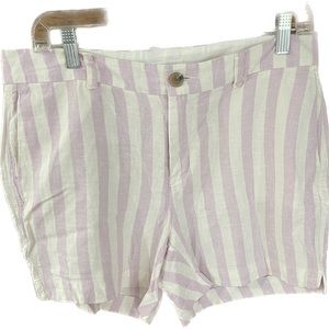 Old Navy Lavender and cream stripe shorts